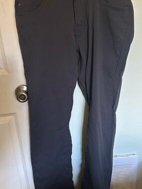 Men's Black Stretch Casual Pants, Prana, 31, slim fit.